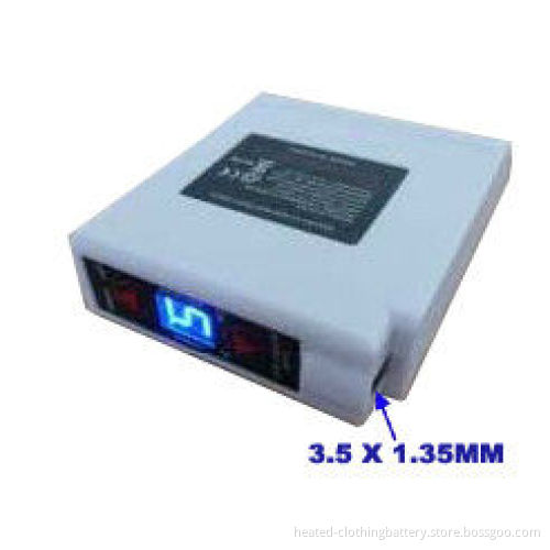 8.4v Li-ion Heated Clothing Battery Pack With Digital Pannel Display